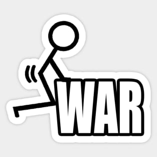 F WAR Sticker